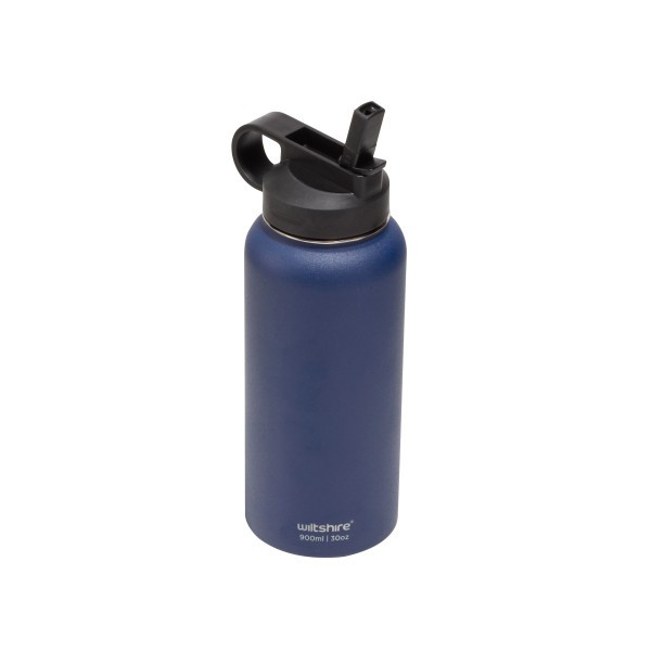 Stainless Steel Bottle Navy 900ml  - Wiltshire