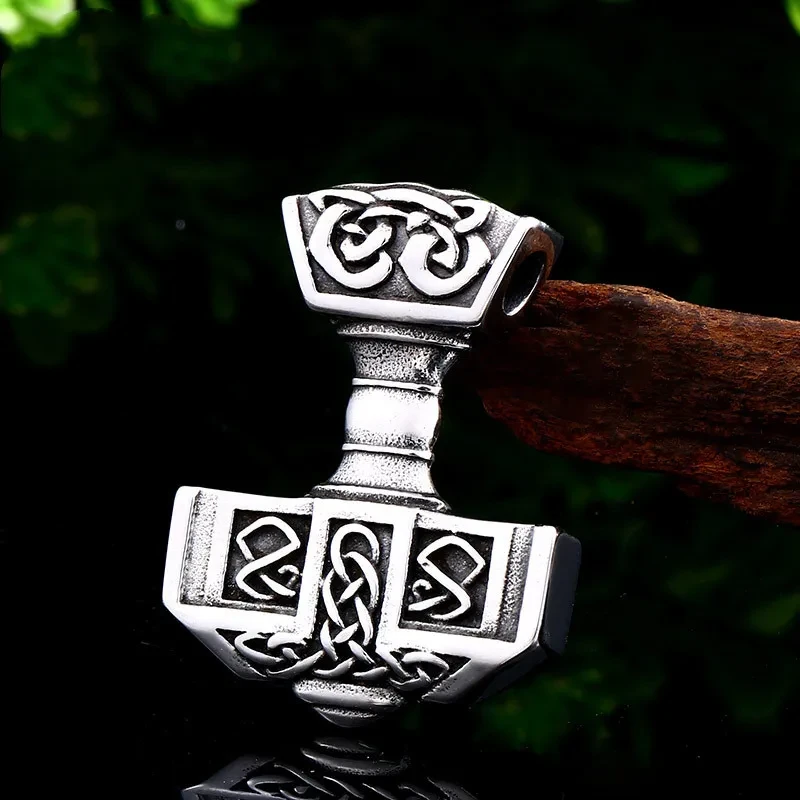 Stainless Steel Thor's Hammer Personality Pendant