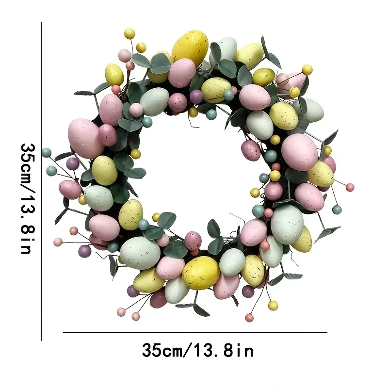 Classic Style Easter Egg Wreath