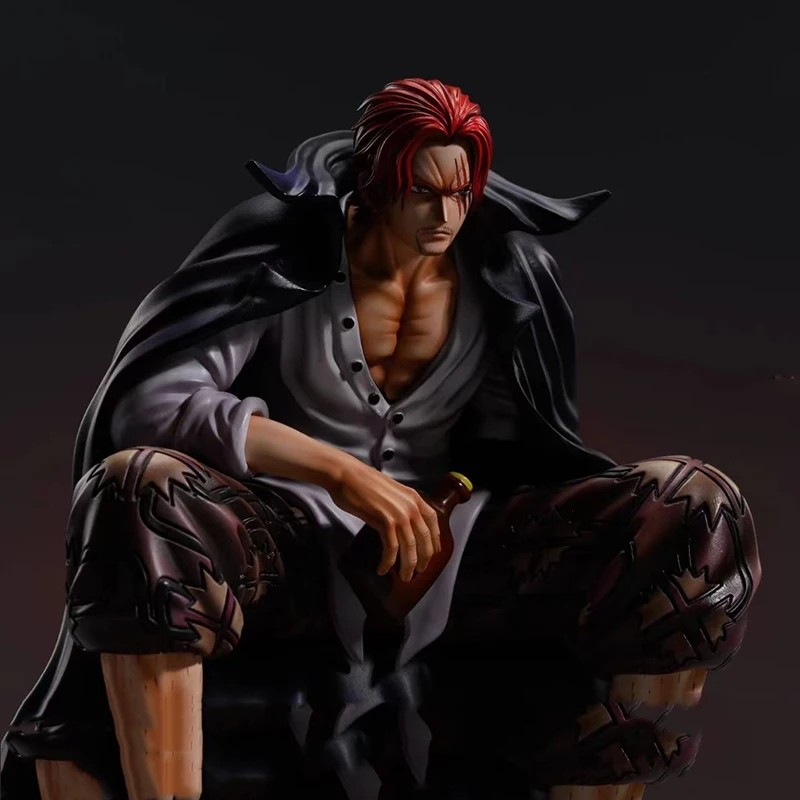 17cm One Piece Shanks Anime Figure  Film Red Yonko Red Hair Shanks PVC Statue