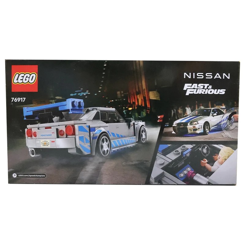 LEGO 76917 Speed Champions 2 Fast 2 Furious Nissan Skyline GT-R (R34)