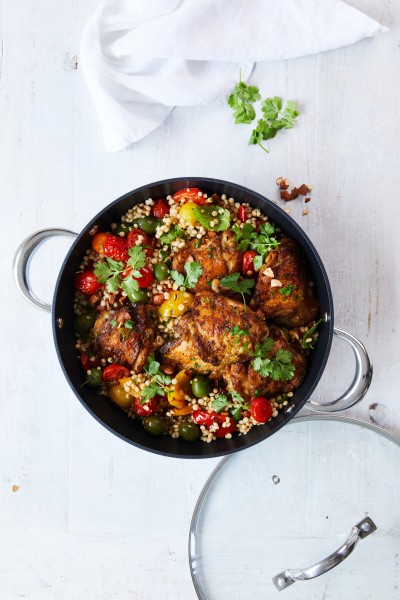 Easycook Blue Non-stick Induction Casserole 24cm|3.78l with glass lid  - Wiltshire