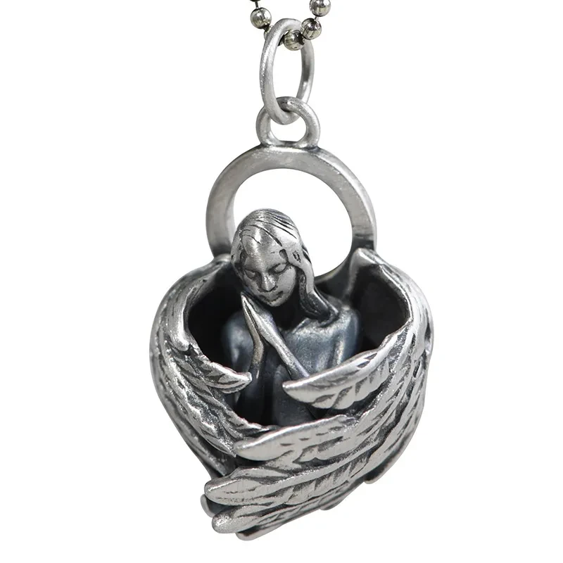 Clavicle Chain Angel Thai Silver Pendant