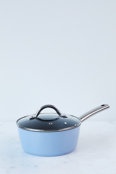 Easycook Blue Induction Saucepan 18cm|1.60l with glass lid  - Wiltshire
