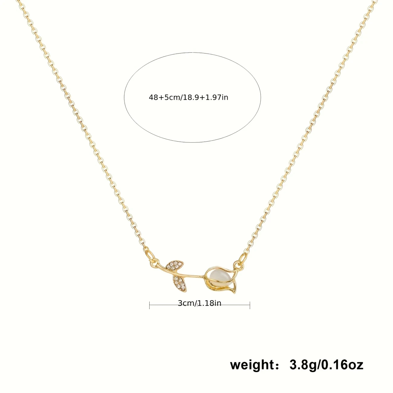 A Minimalist Luxury Tulip Necklace for Women  Perfect for Everyday Wear