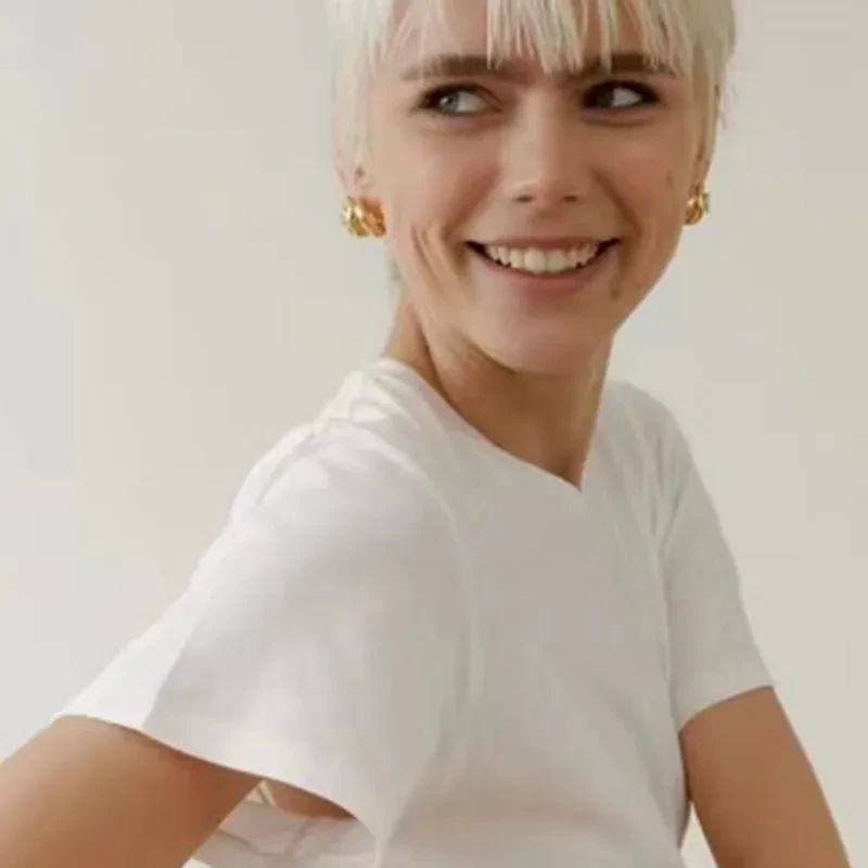 Special-shaped Zircon Earrings With Eyes