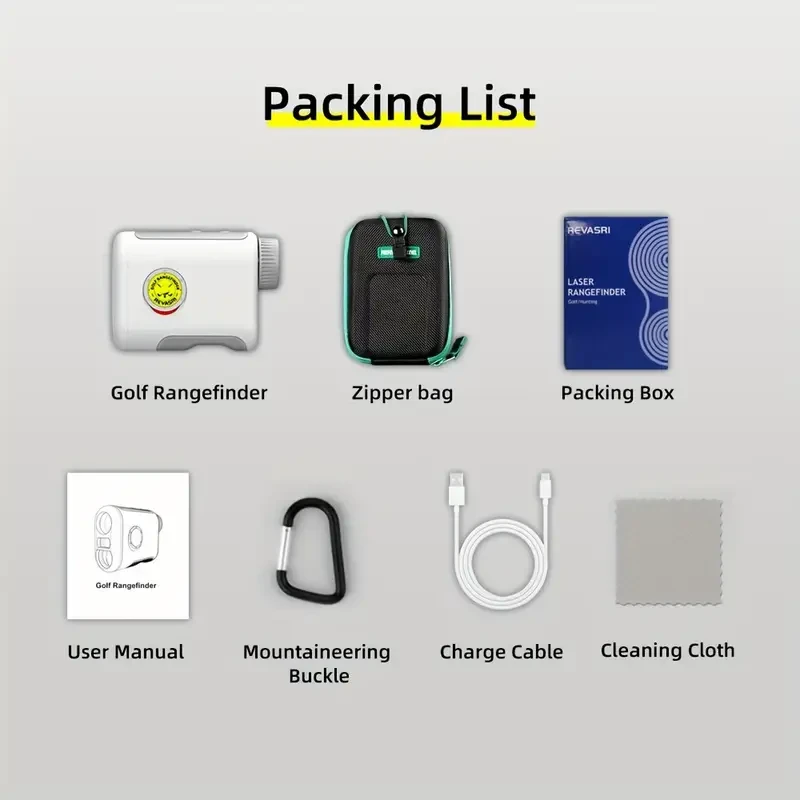 The REVASRI 914.4meter Is a Rechargeable Golf Rangefinder