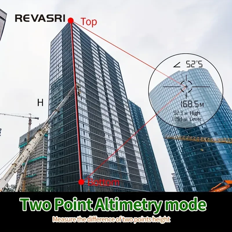 REVASRl 5-990m Laser Rangefinder with 6X Monocular