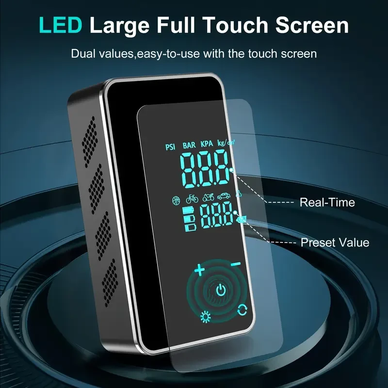 suitu 45W High-Pressure Portable Air Pump with Digital Display