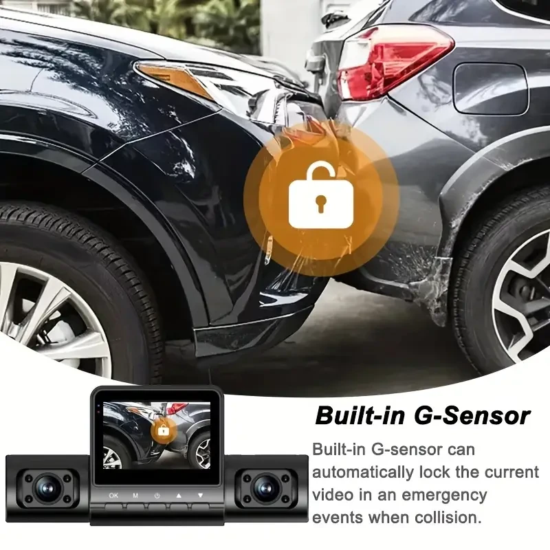 ZKCAMSPY FHD 1080P Night Vision 4 Channel Car Dash Cam