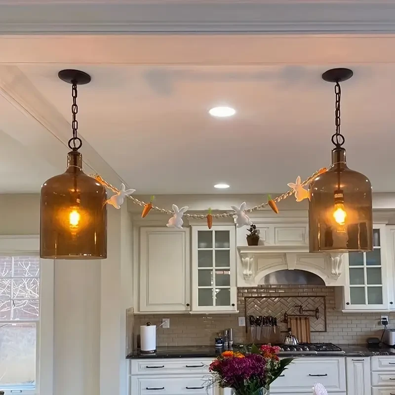 Easter Bunny & Carrot Bead Garland