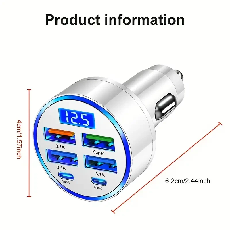 Yixingjia New Model 4USB Car Charger
