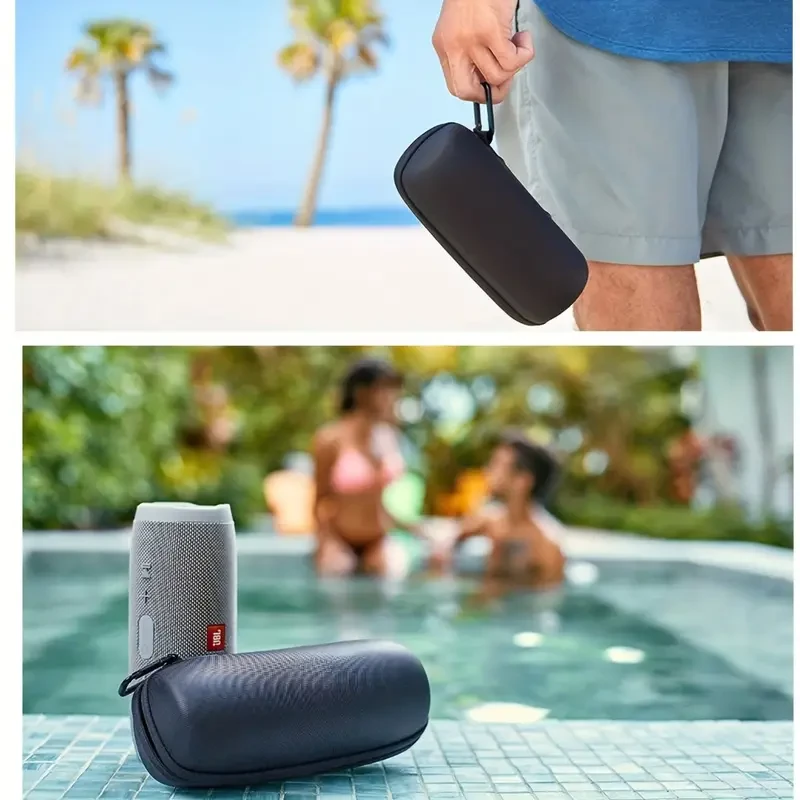 EVA Speaker Box Flip 3/4/5/6, Portable Outdoor Storage with Handle, Shockproof Protective Carrying Bag, Black