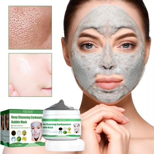 Clean And Apply Bubble Mask To Moisten Mild
