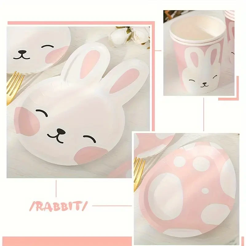 Rabbit Themed Party Supplies Set