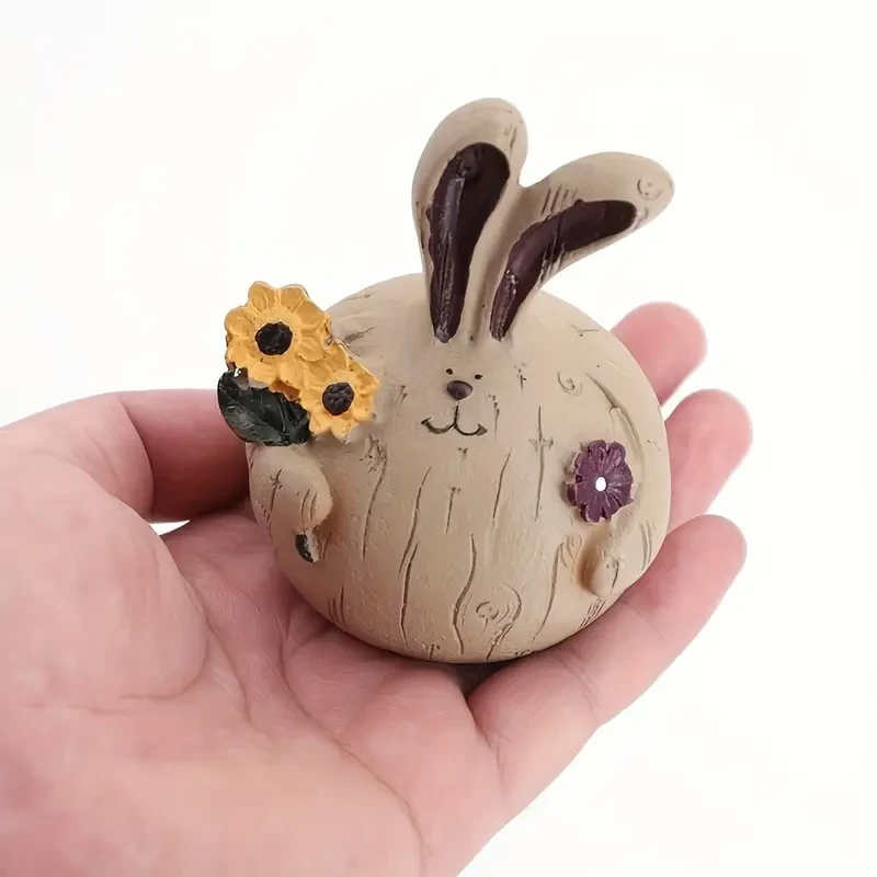 Country Style Fat Rabbit decorations Statues