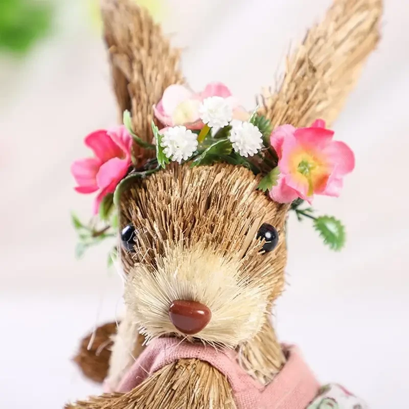 Funny Sisal Easter Bunny
