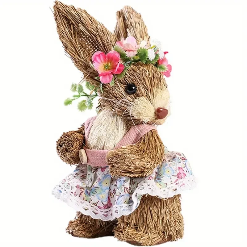 Funny Sisal Easter Bunny
