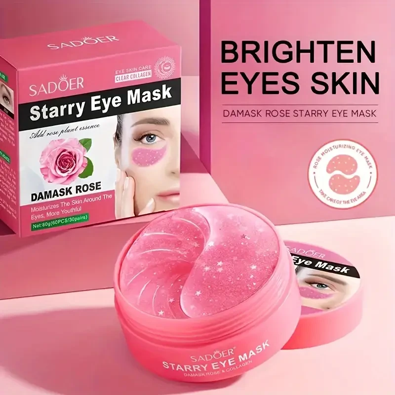 Korean Beauty Rose Hydra-Gel Eye Mask Moisturizing And Firming Eye Care Eye Mask