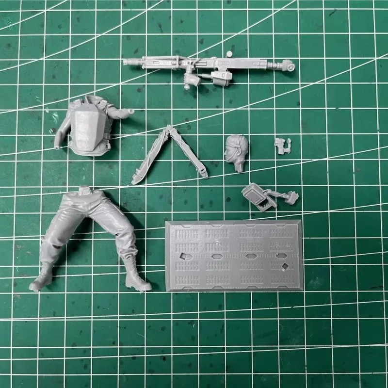 1/24 Scale Resin Figure Assembly Model Kit Female Special Forces Fantasy Diorama Toy