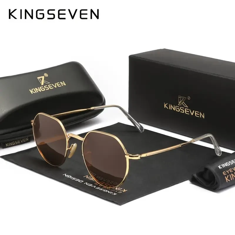 KINGSEVEN Exquisite Trendy Cool TR90 Frame Polarized Pilot Glasses
