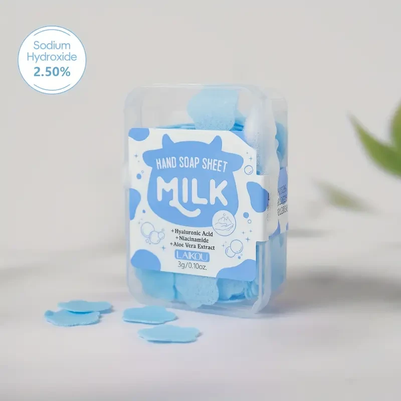 5pcs LAIKOU Milk Hand Soap Sheets