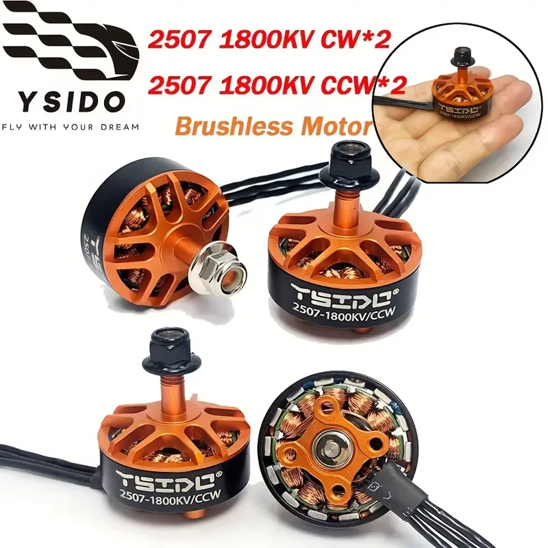 YSIDO 2507 1800KV 3-6S Brushless Motor