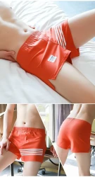 Men's Underwear Cotton Printed Breathable Large Size Boxer Coffe