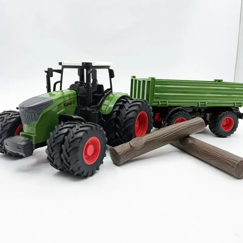 Farm Tractor Toy Set with Trailer