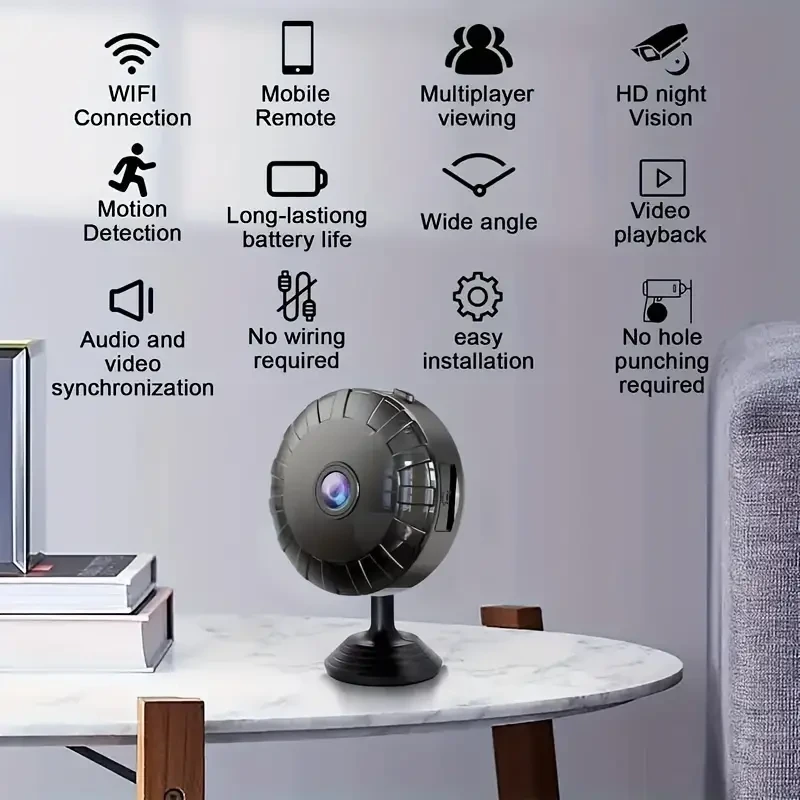 HD Smart Wireless 2.4GHz WiFi Camera - Home Security Surveillance Camera