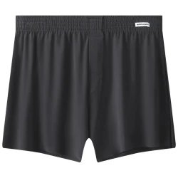 Men's Ice Silk Underwear Plus Size Loose Boxer Dark Gray
