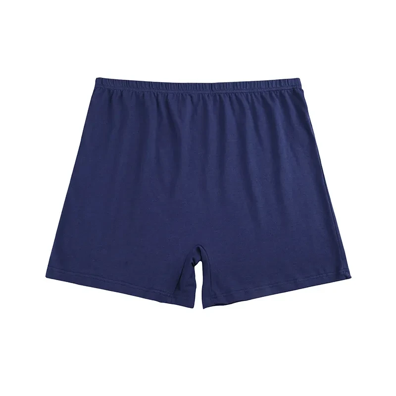 High Waist Plus Size Cotton Underwear Men's Boxers Royal Blue