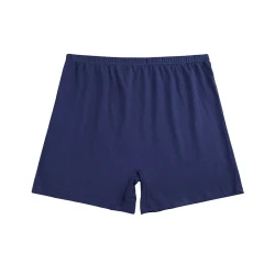 High Waist Plus Size Cotton Underwear Men's Boxers Royal Blue