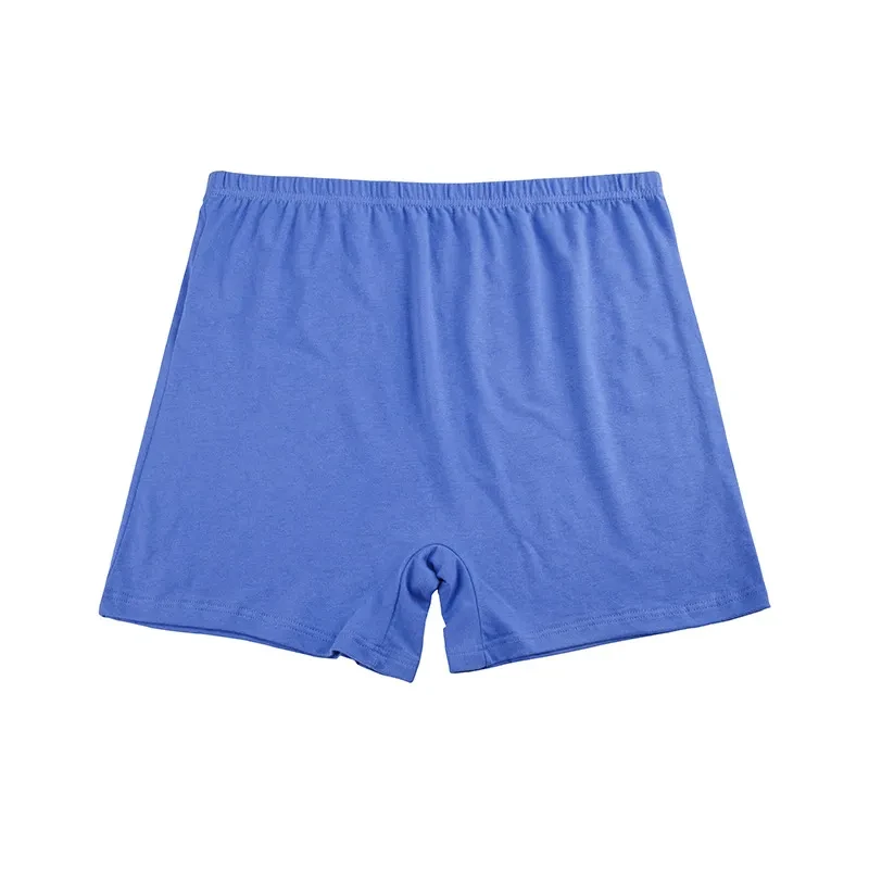 High Waist Plus Size Cotton Underwear Men's Boxers Sky Blue