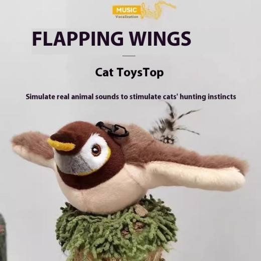 Sound Vibration-sensing Funny Smart Cat Toy