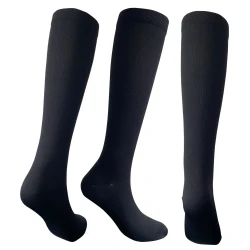 Solid Color Sports Compression Stockings Fitness Running Stockings Black