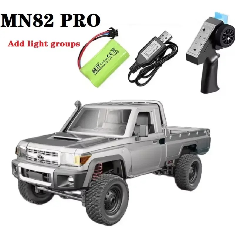 Full Scale RC Car MN82 1:12 2.4G 4WD Off-Road Crawler Pickup Truck