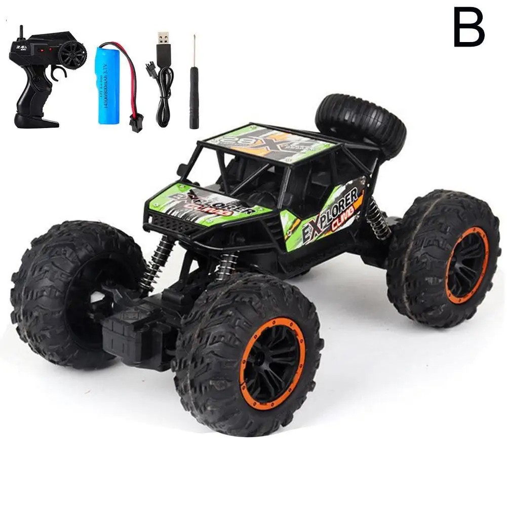 1:16 4WD RC Car with LED Lights Off-Road Radio Remote Control Buggy Truck