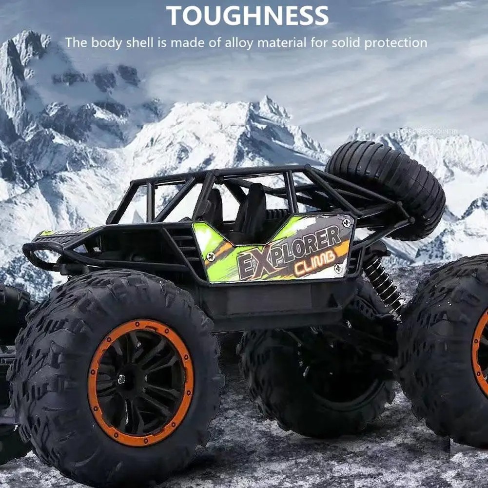 1:16 4WD RC Car with LED Lights Off-Road Radio Remote Control Buggy Truck