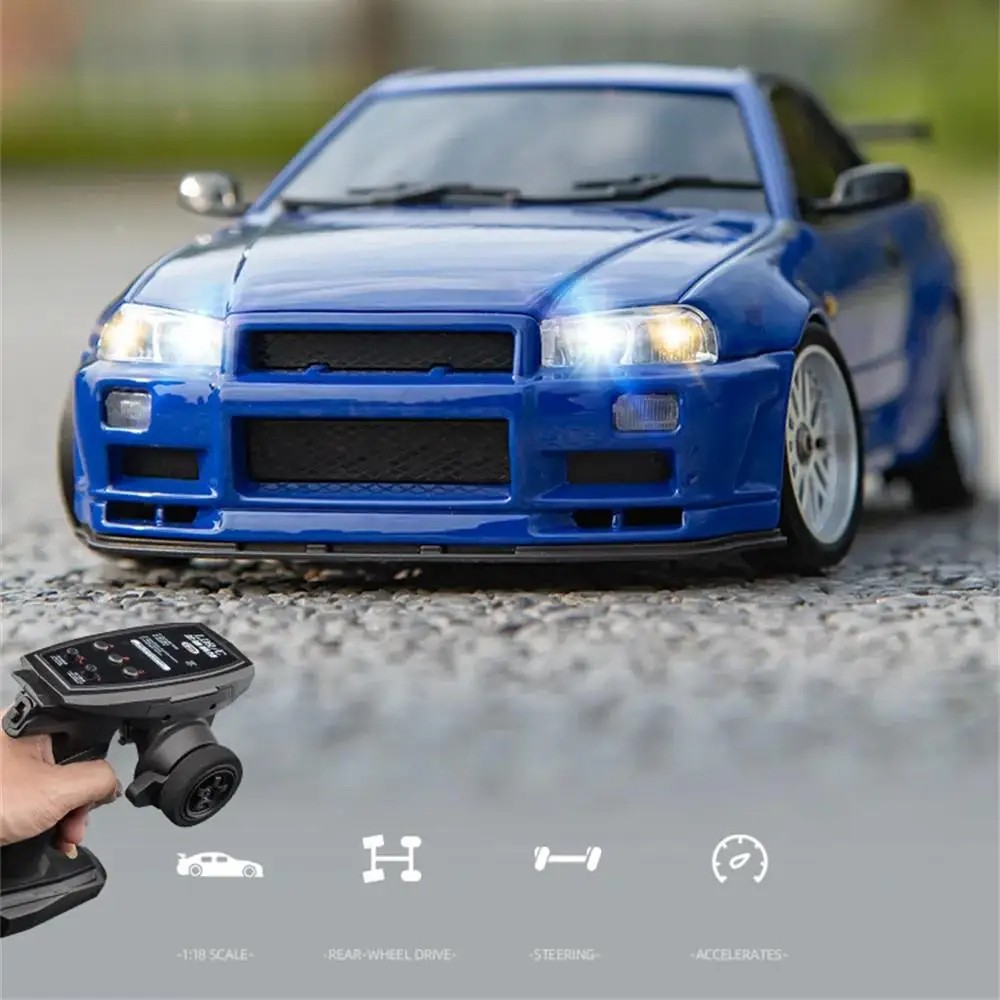 2.4GHz LD RC LD1899 1/18 RC Drifting Car with Gyroscope  On-Road Alloy Body Shell Racing Car