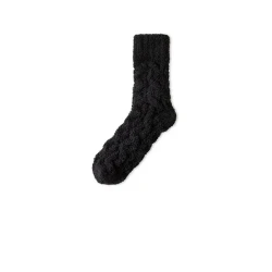 Coral Velvet For Male Home Room Socks Couple Style Black