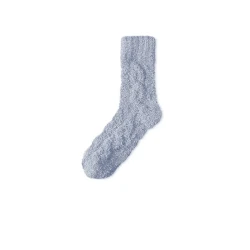 Coral Velvet For Male Home Room Socks Couple Style Blue