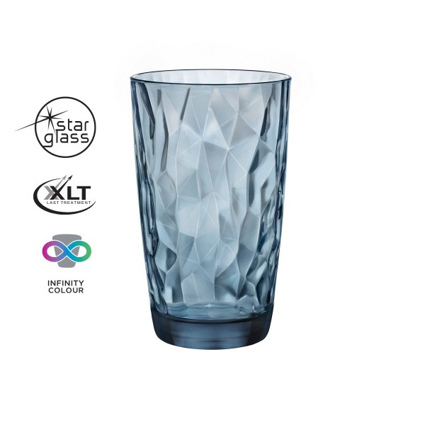 Diamond Cooler Blue 470ml  - Bormioli Rocco