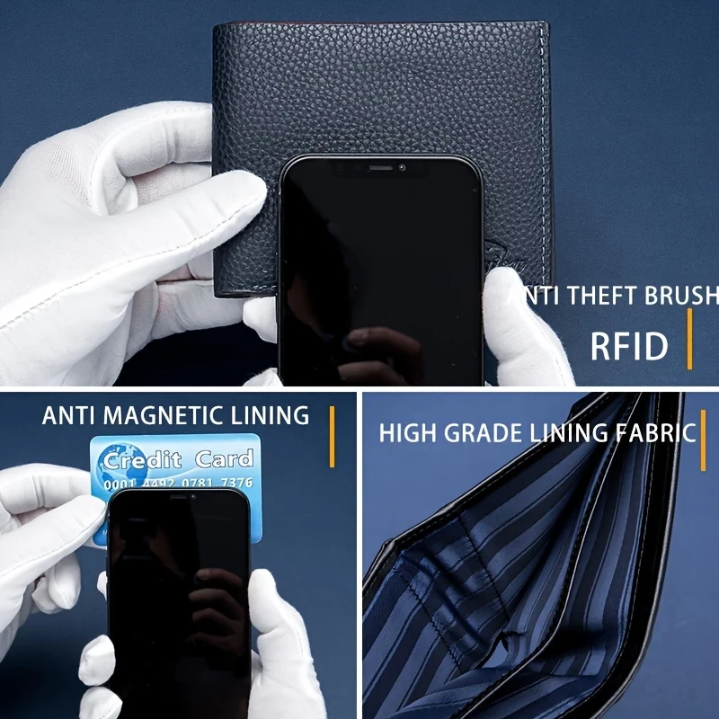 Captain Cow Brand Men'S Genuine Leather Wallet