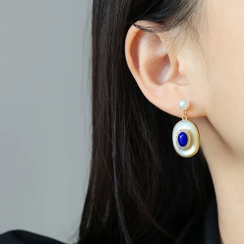 Green Egg Noodles Fritillary Stud Earrings Ornament Women