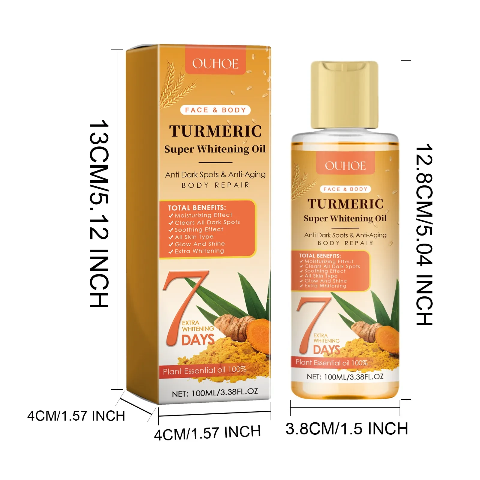 Turmeric Whitening Skin Oil Skin Repair