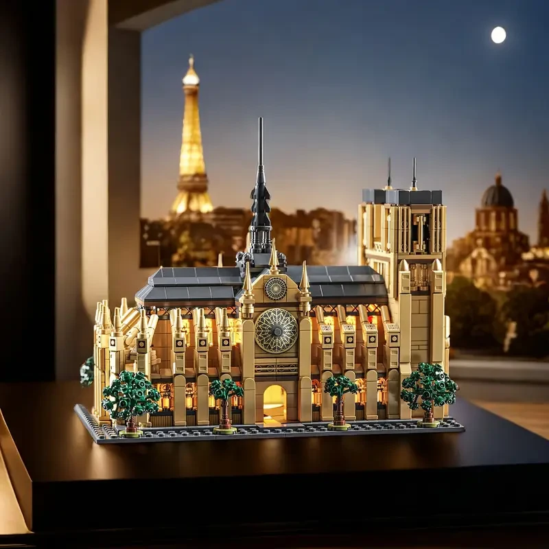 1757pcs World Famous Architecture de Paris Model Building Block