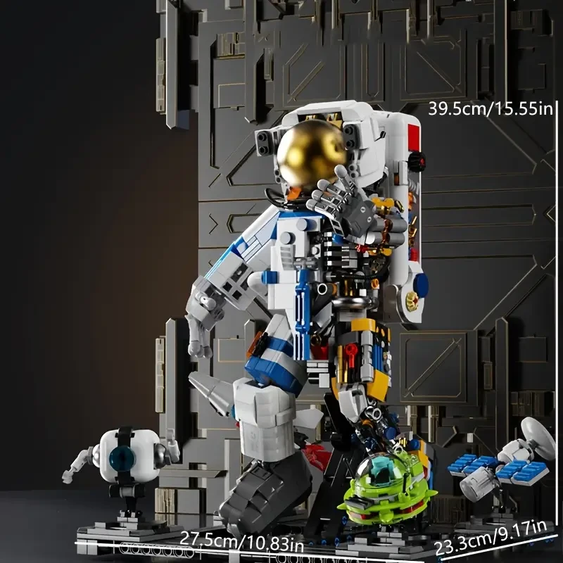 1736pcs Astronaut Building Blocks Set