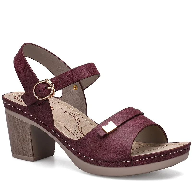 Women's Bohemian Thick Heel Sandals