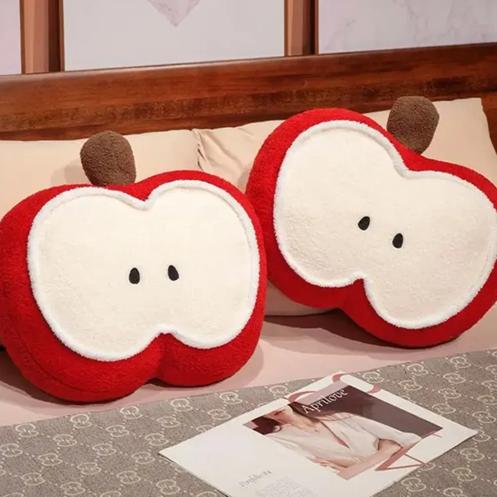 Fruit Shaped Pillows Lovely Cartoon Fruit Seat Cushion Adorable Lumbar Spine Waist Supporter Cartoon Comfortable Stuffed Fruit Pillows For Kids